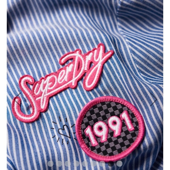 NWT Quirky blue and white strip shirt - Picture 10 of 15